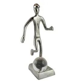 figurka-metalowa-pilkarz-srebrny-27x13x12