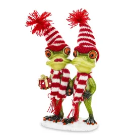 swiateczna-figurka-zaby-z-prezentem-para-20cm