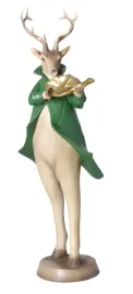 figurka-renifer-ze-skrzypacami-zielony-135x10x38cm