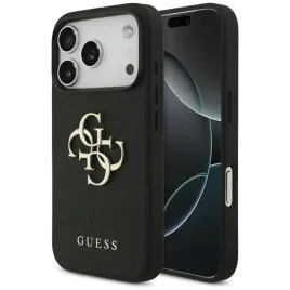 etui-guess-grained-big-4g-and-classic-logo-na-iphone-17-pro-czarne