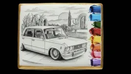 ciastko-lukier-malowanka-pedzelek-maluj-i-zjedz-retro-samochod-z-paleta-bar