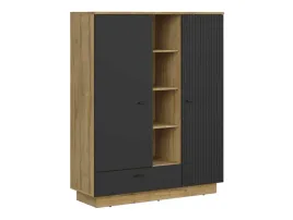 regal-black-red-white-zenda-117-cm-dab-czarny-2-drzwi-1-szuflada