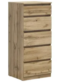 wysoka-komoda-black-red-white-tetrix-50x115-cm-5-szuflad-dab-wotan