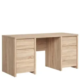 biurko-black-red-white-kaspian-160-cm-dab-sonoma-2-szuflady-2-szafki
