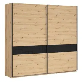 szafa-black-red-white-pont-240-cm-przesuwne-dab-artisan-czarny-2-drzwiowa