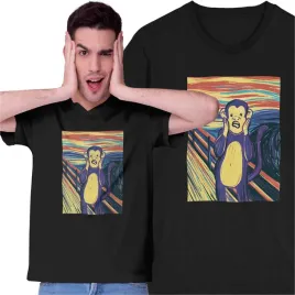 koszulka-obraz-krzyk-malpa-goryl-zwierzeta-dzungla-edvard-munch