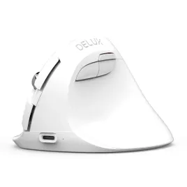 mysz-pionowa-delux-m618-mini-biala-bezprzewodowa