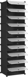 songmics-modulowy-regal-na-buty-10-polek-z-drzwiami-czarny