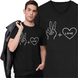 koszulka-peace-and-love-milosc-serce-pokoj