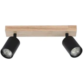 kinkiet-led-gu10-dabi-stal-drewno-czarny-ral9005-35w