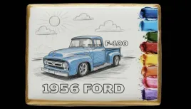ciastko-lukier-malowanka-pedzelek-maluj-i-zjedz-1956-ford-f100-edukacja