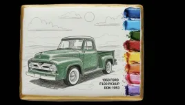 ciastko-lukier-malowanka-pedzelek-maluj-i-zjedz-1953-ford-f100-pickup-eduka