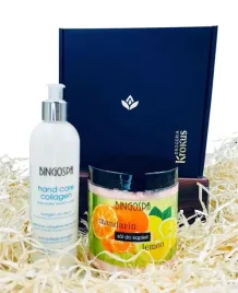 bingospa-zestaw-prezent-kolagen-do-dloni-sol-do-kapieli-mandarynkaandcytryna