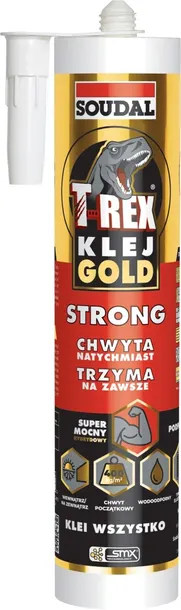 Klej montażowy hybrydowy uniwersalny T REX GOLD Soudal 290ml