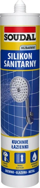 Soudal Silikon Sanitarny 280ml Bezbarwny