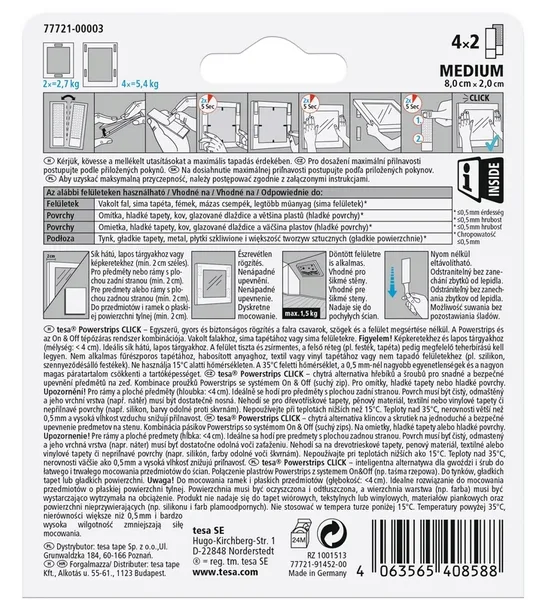 tesa-rzep-powerstrips-click-4x2m-bialy-stan-nowy