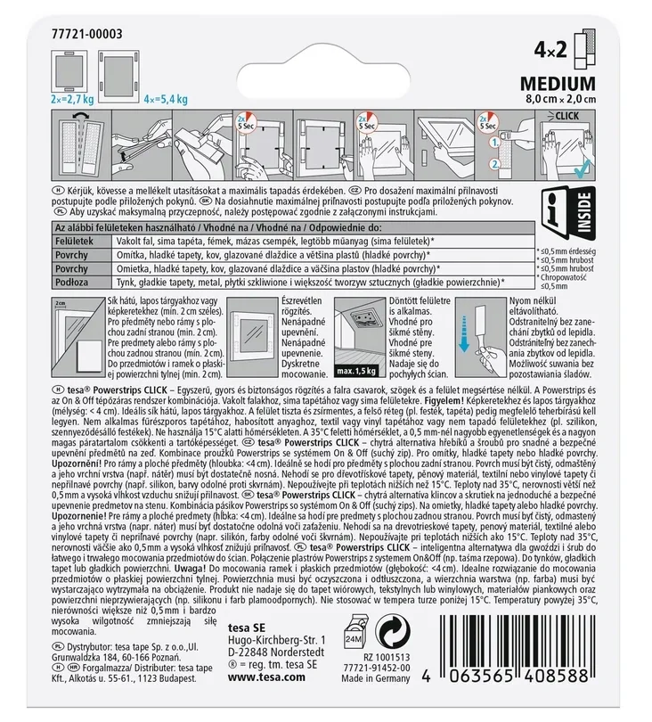 tesa-rzep-powerstrips-click-4x2m-bialy-stan-nowy