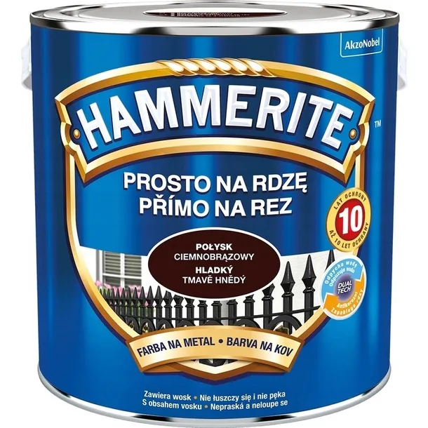 hammerite-ciemnobrazowy-polysk-25l