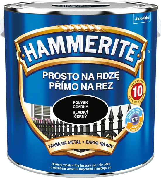 Hammerite Czarny Połysk 2,5L