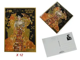 kpl-12-pocztowek-g-klimt-adela-carmani