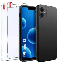 zestaw-etui-do-iphone-12-or-matowe-czarne-silikon-slim-2-sztuki-szklo