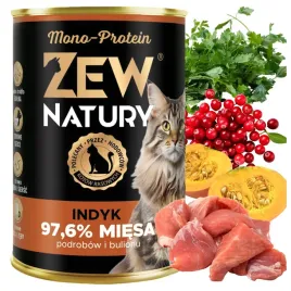 mokra-karma-dla-kota-mono-protein-indyk-puszka-400g-zew-natury