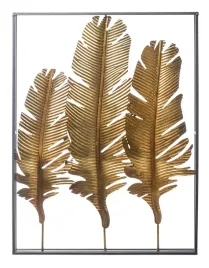 metalowa-dekoracja-scienna-liscie-w-ramie-85x65x5