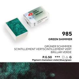 akwarela-biale-noce-985-green-shimmer-metaliczna