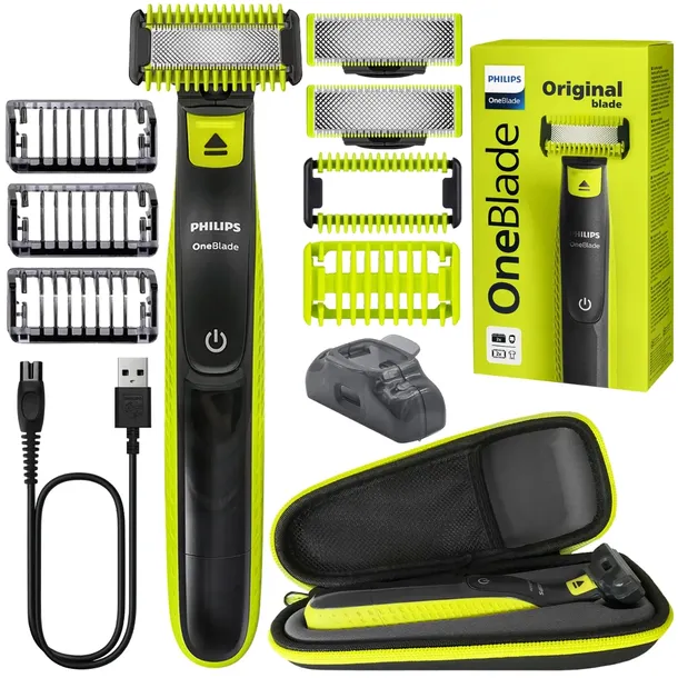Golarka OneBlade PHILIPS QP2824/10 - do twarzy i ciała z etui trymer wodood