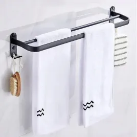 wieszak-na-reczniki-40cm-czarny-mat-aluminiowy-bez-wiercenia-montaz-tasma