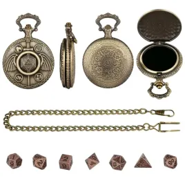 zegarek-pudelko-kostka-awatar-miedziany-malutki-zestaw-7-metalowych-kosci