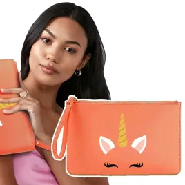 elegancka-kosmetyczka-damska-unicorn-02-koralowa-na-zamek-coral