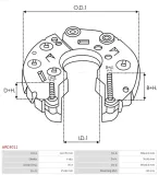 mostek-prost-alternatora-arc4011-numer-katalogowy-czesci-arc4011
