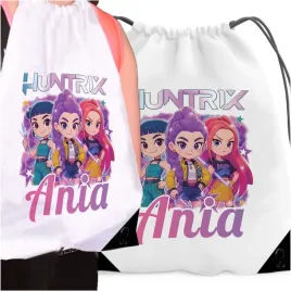 bialy-worek-plecak-dla-dziecka-z-imieniem-demon-hunters-huntrix-kpop