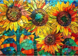 puzzle-klasyczne-1000-elementow-70x50-cm-sloneczniki-w-stylu-mozaikowym
