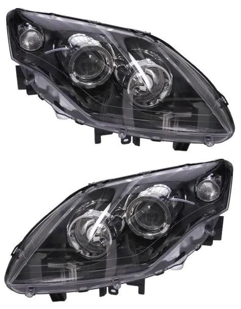 Reflektory lampy Renault Laguna III 2007-2010 TYC komplet czarne