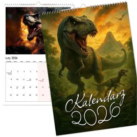 kalendarz-scienny-2026-wieloplanszowy-duzy-trex-dinozaur-dinozaury-a4