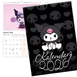 kalendarz-scienny-2026-wieloplanszowy-duzy-kuromi-charms-hello-kitty-a4