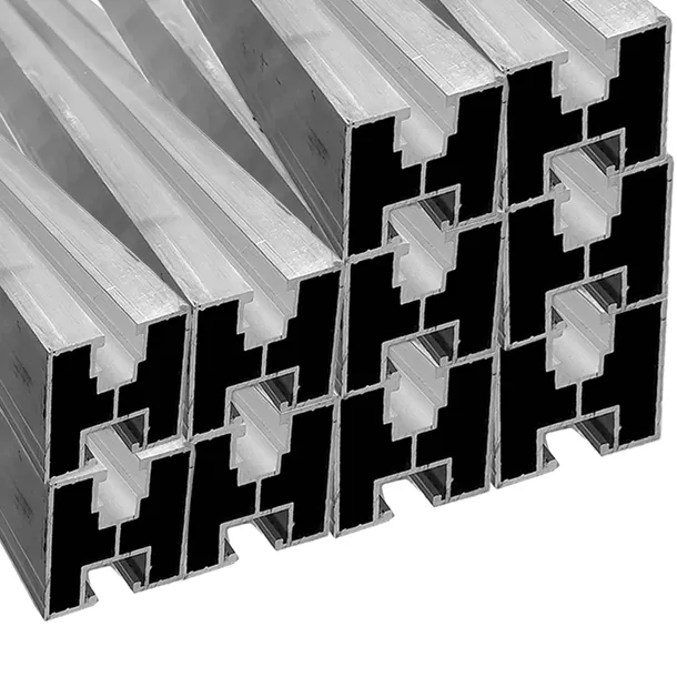 PROFIL MONTAŻOWY DO PANELI PV SZYNA ALUMINIUM 40x40 2400MM x10