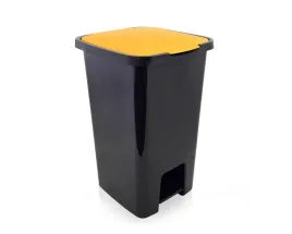 artgos-kosz-sorta-45-l-zolta-pokrywa-do-segregacji-odpady-metal-tworzywo