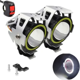 halogeny-motocyklowe-led-u7-cree-komplet-2szt-srebrne-bialy-ring-3000lm