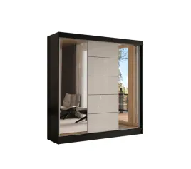 szafa-przesuwna-3d-250x205-czarna-or-3d1l-or-lacobel-cappuccino-lustro