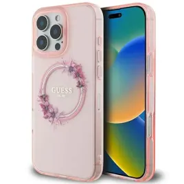 guess-iml-flowers-ring-magsafe-case-for-iphone-16-pro-max-roz
