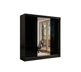 szafa-przesuwna-3d-150x205-czarna-or-3d2l-or-lacobel-czarny-lustro
