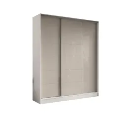 szafa-przesuwna-3d-200x250-biala-lacobel-cappuccino-szklany-polysk