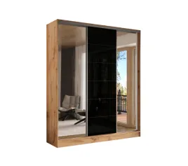 szafa-przesuwna-3d-190x250-dab-wotan-3d1l-lacobel-czarny-lustro