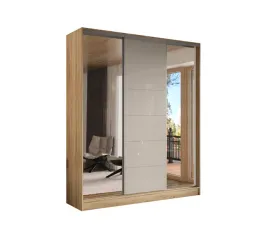 szafa-przesuwna-3d-200x250-dab-sonoma-3d1l-lacobel-cappuccino-lustro