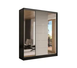 szafa-przesuwna-3d-190x250-czarna-3d1l-lacobel-cappucino-lustro