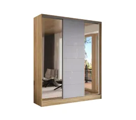 szafa-przesuwna-3d-200x250-dab-sonoma-3d1l-lacobel-szary-lustro