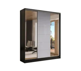 szafa-przesuwna-3d-200x250-czarna-3d1l-lacobel-szary-lustro